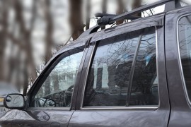 Ветровики Киа Спортейдж 1 (дефлекторы окон Kia Sportage 1)
