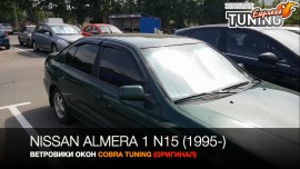 Ветровики Ниссан Альмера Н15 (дефлекторы окон Nissan Almera N15)