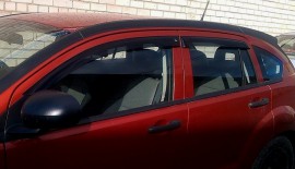 Ветровики Додж Авенджер (дефлекторы окон Dodge Avenger JS)