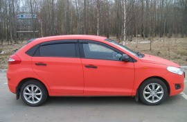 Ветровики Чери Вери хэтчбек (дефлекторы окон Chery Very hatchback)