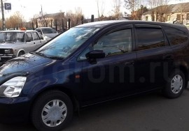 Ветровики Хонда Стрим 1 (дефлекторы окон Honda Stream 1)