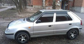 Ветровики Шкода Фелиция 1 хэтчбек (дефлекторы окон Skoda Felicia 1 hatchback)