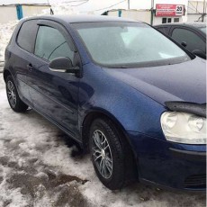 Ветровики стекол Фольксваген Гольф 5 хэтчбек 3д (дефлекторы окон Volkswagen Golf V 3D)