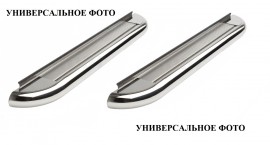 Пороги труба с листом Фиат Скудо 1 (пороги площадкой Fiat Scudo 1)