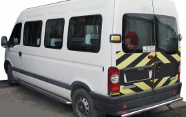 Пороги труба с листом Renault Master 2