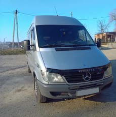 Дефлектор капота Мерседес Спринтер СДИ (мухобойка на капот Mercedes Sprinter CDI)