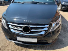 Дефлектор капота Мерседес Вито 447 (мухобойка на капот Mercedes Vito W447)