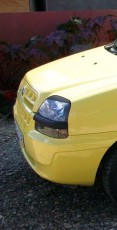 Реснички на фары Фиат Добло 1 (накладки фар декоративные Fiat Doblo)