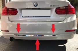 Хром накладка на кромку бампера BMW 3 F30