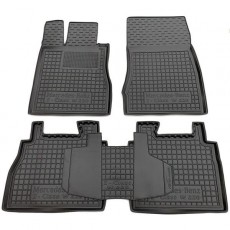 Высокие коврики на Mercedes W220 S-Class с перемычкой