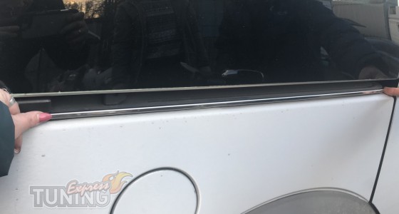 Хром молдинг под сдвижную дверь Фиат Добло 1