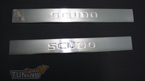 Накладки на пороги Fiat Scudo 2 штуки метал