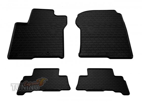 Полный комплект резиновых ковриков Toyota Prado 150 