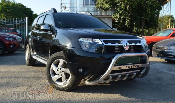 Передний кенгурятник Renault Duster 1 из нержавеющей стали