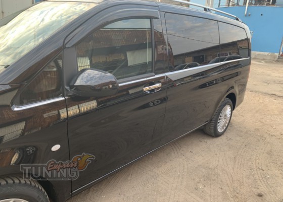 Молдинги стекол Mercedes Vito W447 полный комплект
