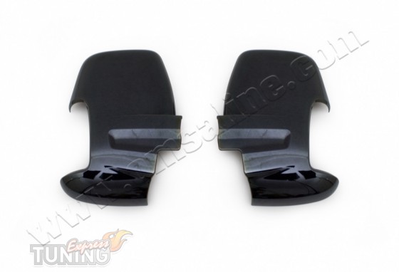 Черные накладки зеркал Ford Transit 7