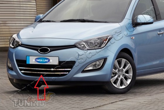 Хром накладки на решетку радиатора Hyundai i20