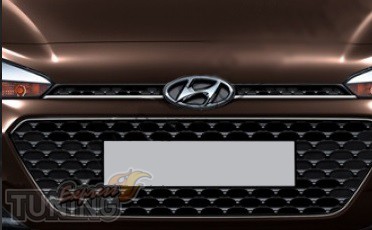 Хром на решетку радиатора Hyundai i20 GB