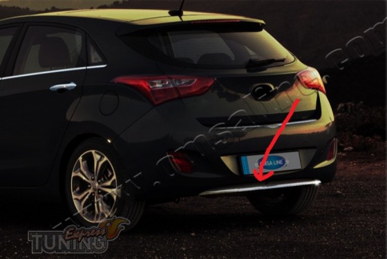 Хром накладка на низ бампера Hyundai i30 GD