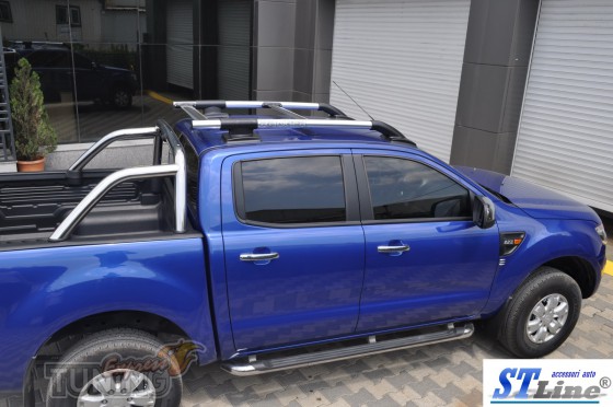 Установка рейлингов на крышу Ford Ranger T6
