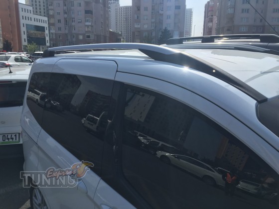 Комплект алюминиевых рейлингов на Ford Courier 2 фото