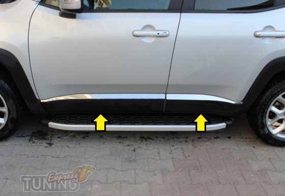 Хромированные молдинги дверей Jeep Renegade BU