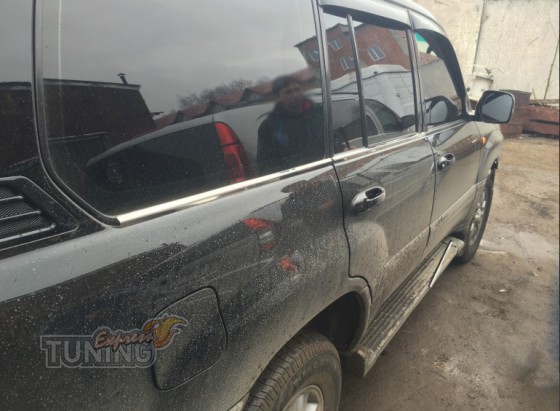 Хромированные молдинги стекол Lexus LX470