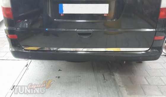 Хромированная кромка багажника Мерседес Вито 639