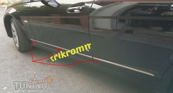 Хромированные молдинги дверей Mercedes W204