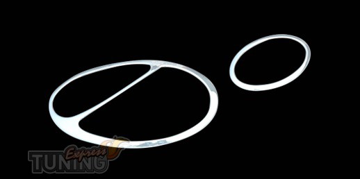 Хром накладки на передние фары Mercedes W211