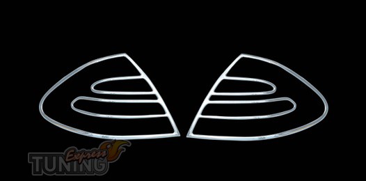 Хром накладки на стопы Mercedes W211