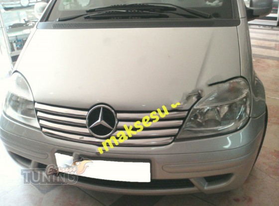 Хром накладки на решетку радиатора Mercedes Vaneo W414