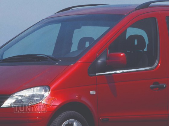 Хромированные молдинги стекол Mercedes Vaneo W414