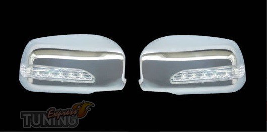 Хром накладки зеркал LED Mitsubishi Lancer 9