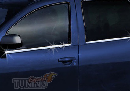 Хромированные молдинги стекол Nissan Terrano 4