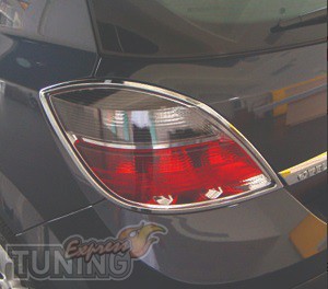 Хром накладки на стопы Opel Astra H хэтчбек