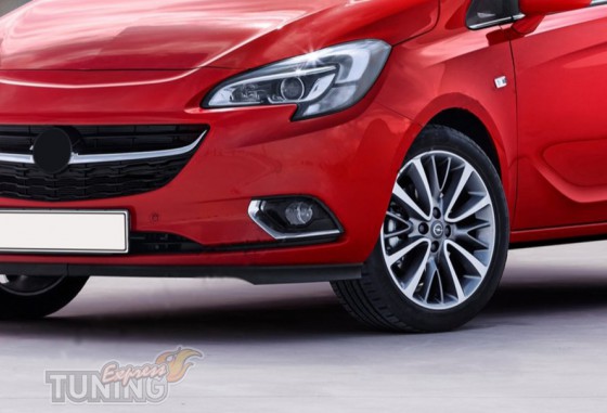 Хром накладки на противотуманные фары Opel Corsa E