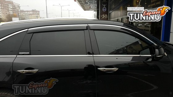 Ветровики с хромом Acura MDX 3