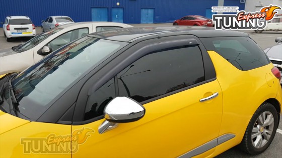 Ветровики на Citroen C3 DS3 2шт комплект
