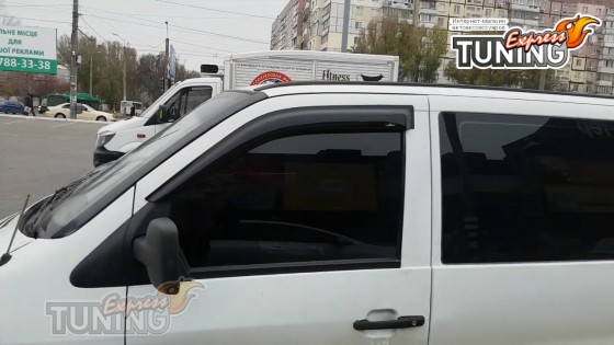 Установка ветровиков на Mercedes Vito W638 