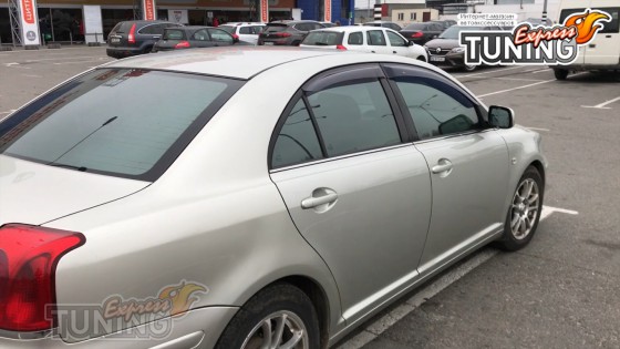 Дефлекторы окон Toyota Avensis 2 T25 полный комплект 4шт