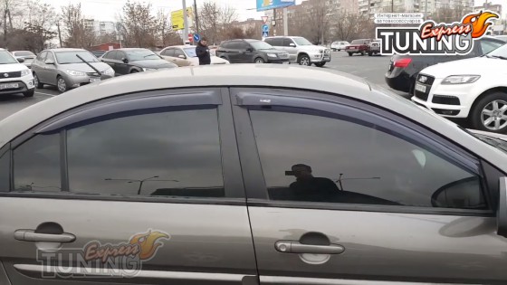 Дефлекторы окон Hyundai Accent 3 полный комплект
