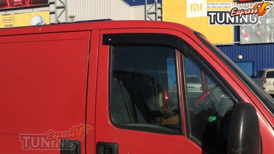 Дефлекторы окон Пежо Боксер 1 комплект 2шт