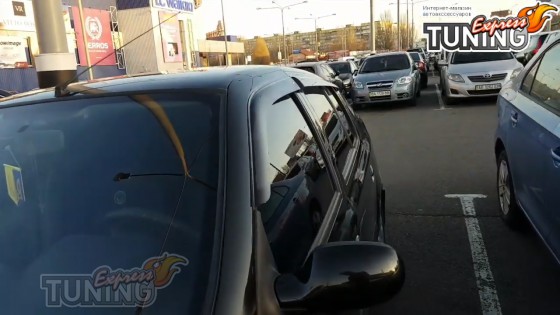 Дефлекторы окон Renault Clio 2 клеящиеся