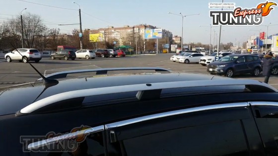 Алюминиевые рейлинги на Peugeot 3008 1 комплект 