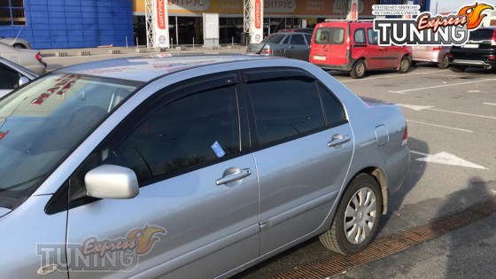 Ветровики на Mitsubishi Lancer 9 полный комплект 4шт