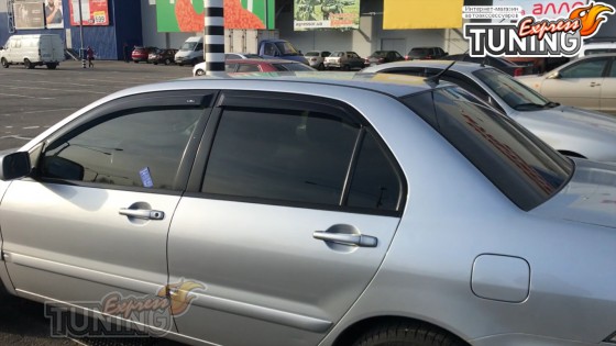 Дефлекторы окон Mitsubishi Lancer 9 полный комплект 4шт