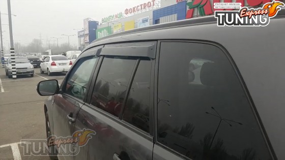 Установка ветровиков на двери Suzuki Grand Vitara оригинал