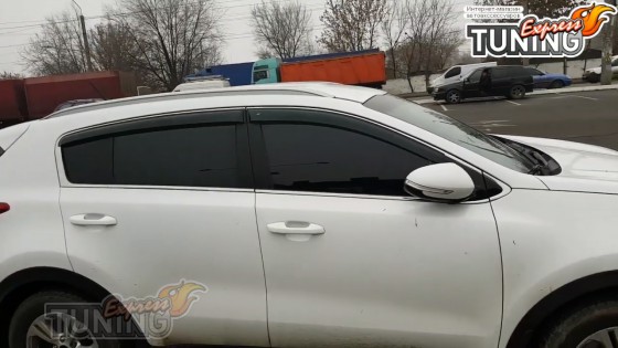 Боковые дефлекторы на Kia Sportage 4