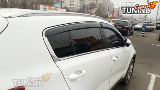 Комплект ветровиков на двери Киа Спортейдж 4 Cobra Tuning